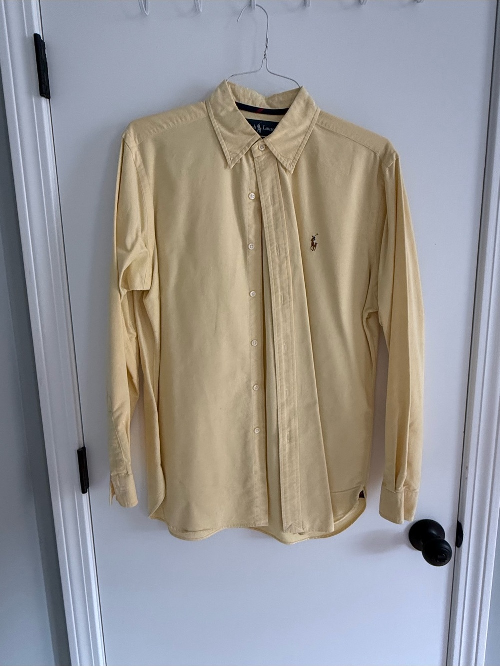 Ralph Lauren Pale Yellow Button-Down Dress Shirt